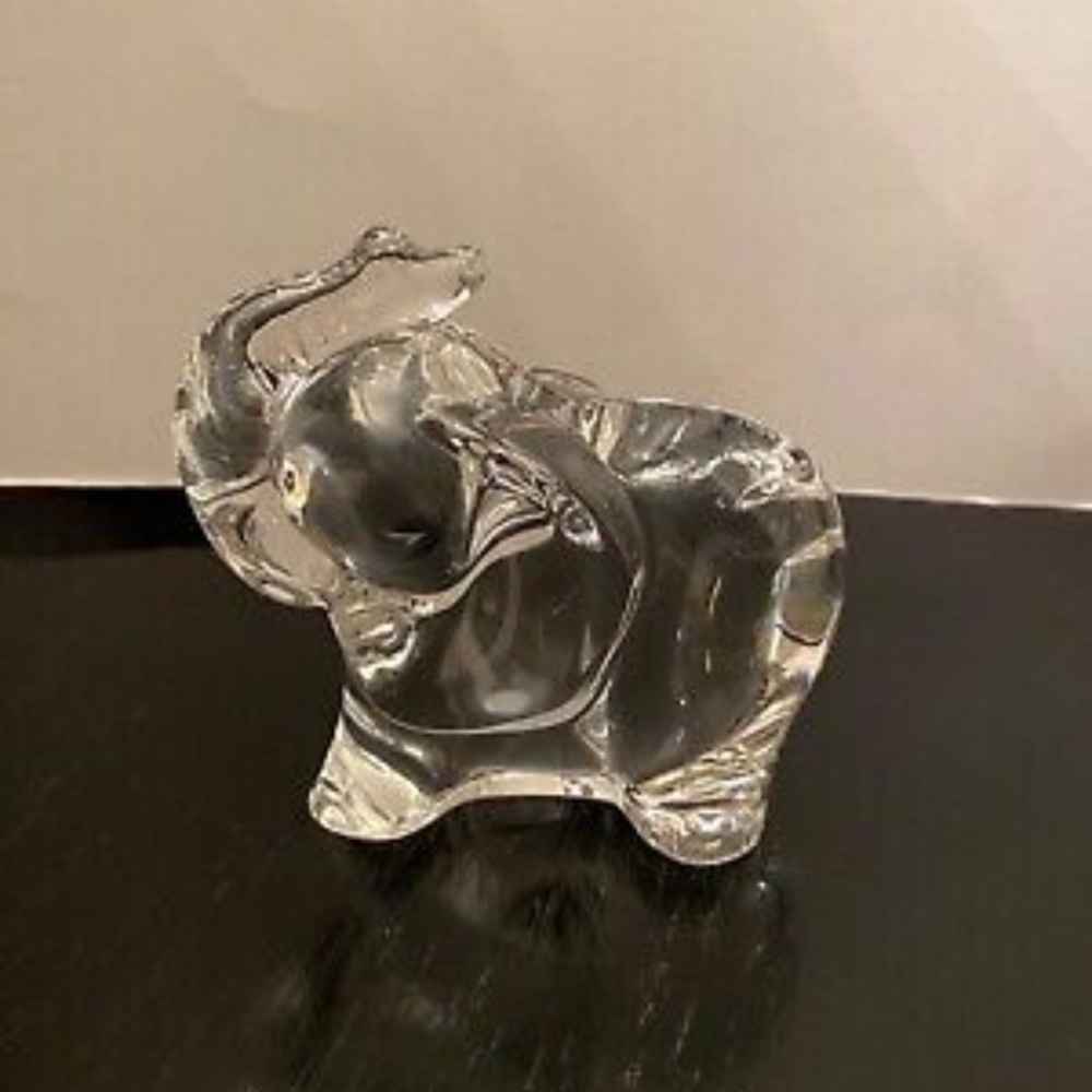Lenox Fine-lead Crystal Good Luck Elephant Figurine Paperweight